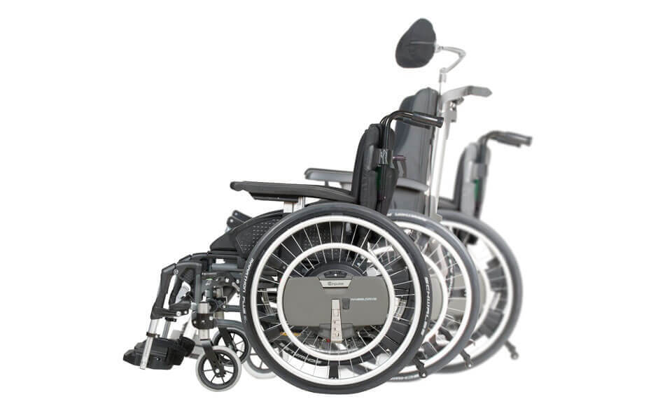 Einfache Montage an fast jedem Rollstuhl
